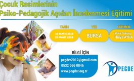 Çocuk Resimlerinin Psiko-Pedagojik Açıdan İncelenmesi Eğitimi - BURSA (19/20 Mayıs 2018)