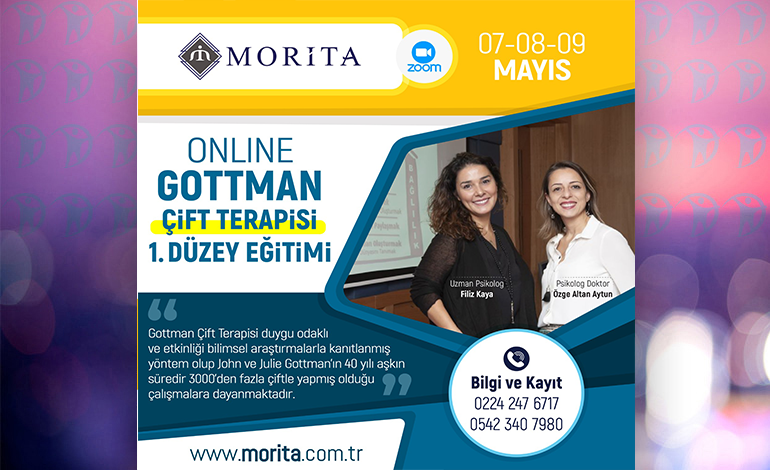 Online Gottman Çift Terapisi I. Düzey Eğitimi – 07/08/09 Mayıs 2020